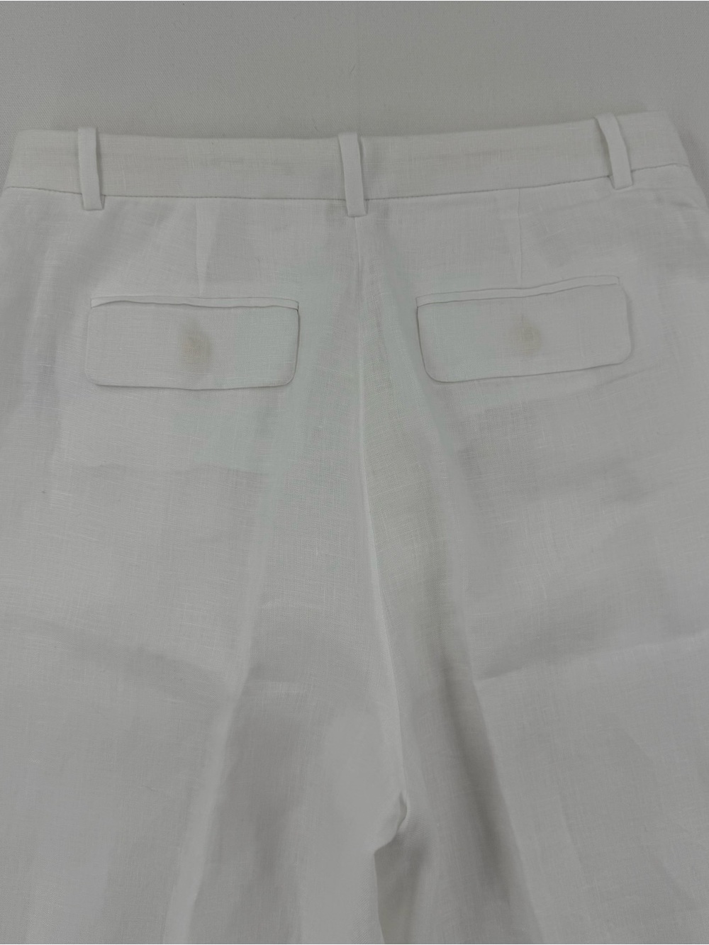 J. Crew Essential Wide Leg Linen Pants White Size 6 High Rise Summer Resort - Picture 6 of 16
